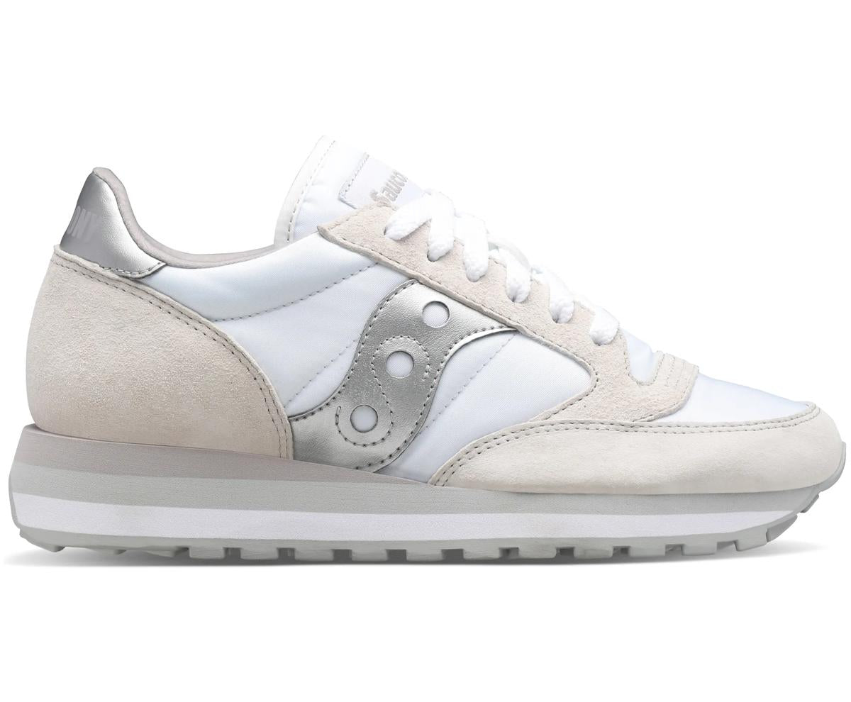 [S60530-16] WOMENS SAUCONY JAZZ TRIPLE 'WHITE/SILVER'