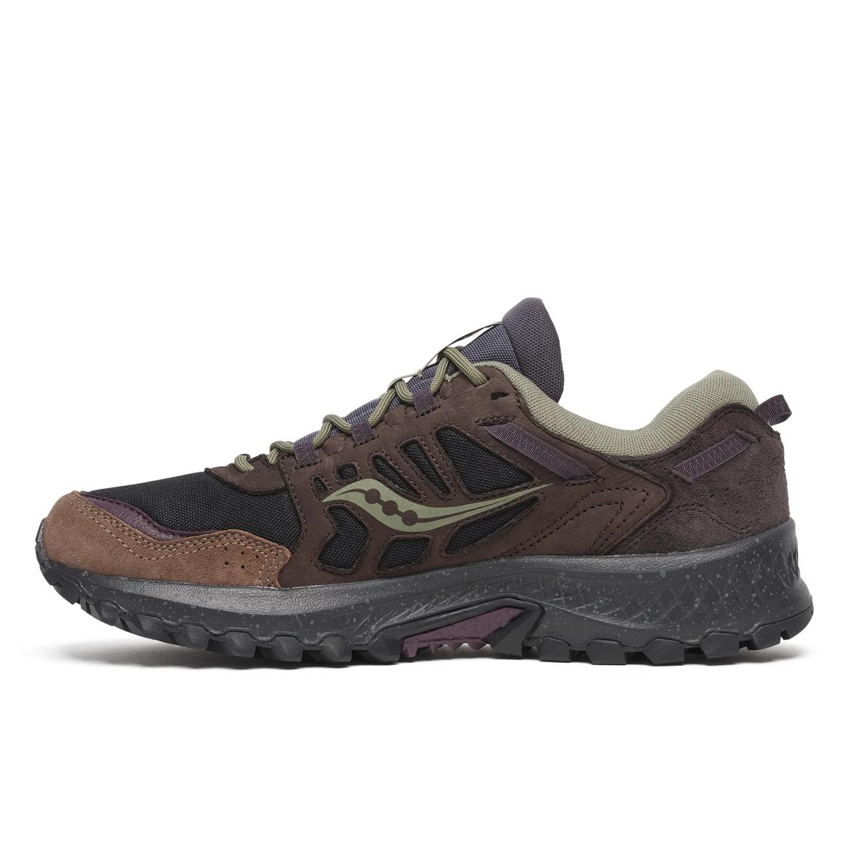 [S70930-2] MENS SAUCONY GRID PEAK 'BLACK/WINE'