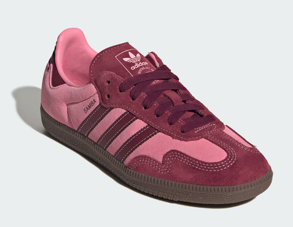 [IH6704] WOMENS ADIDAS SAMBA OG 'PINK SPARK SHADOW RED'
