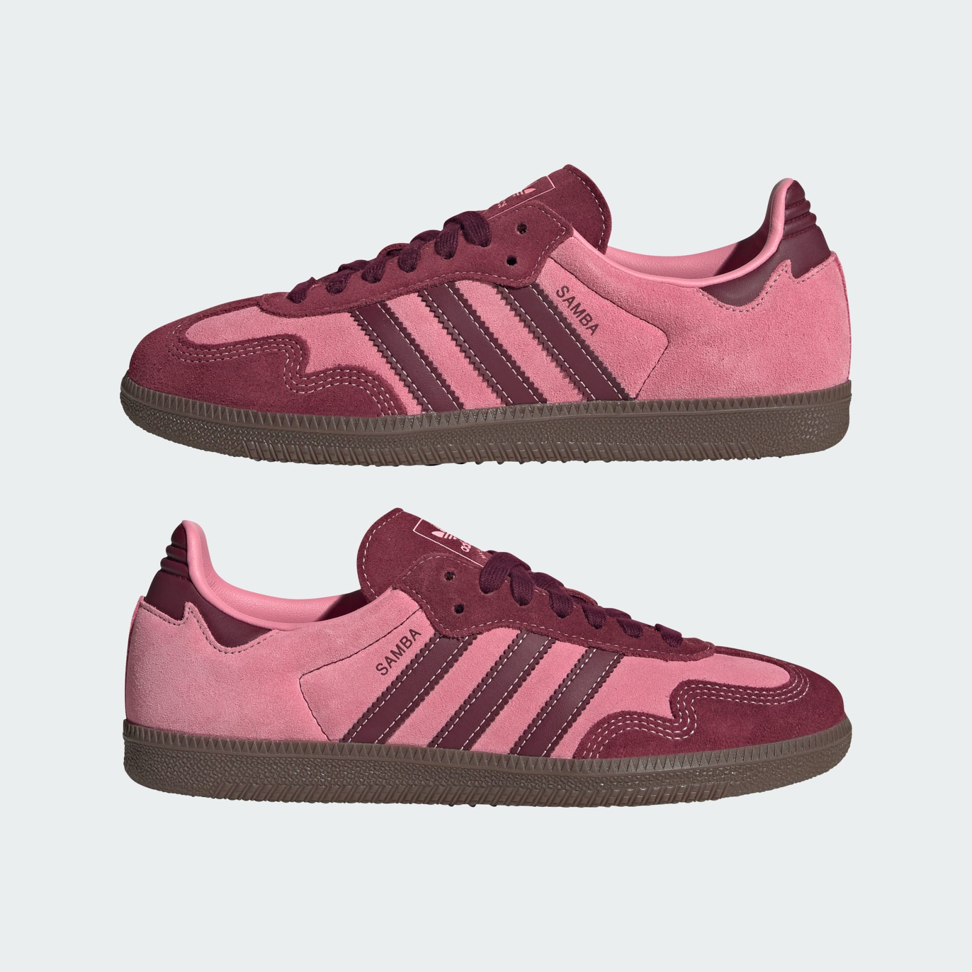 [IH6704] WOMENS ADIDAS SAMBA OG 'PINK SPARK SHADOW RED'