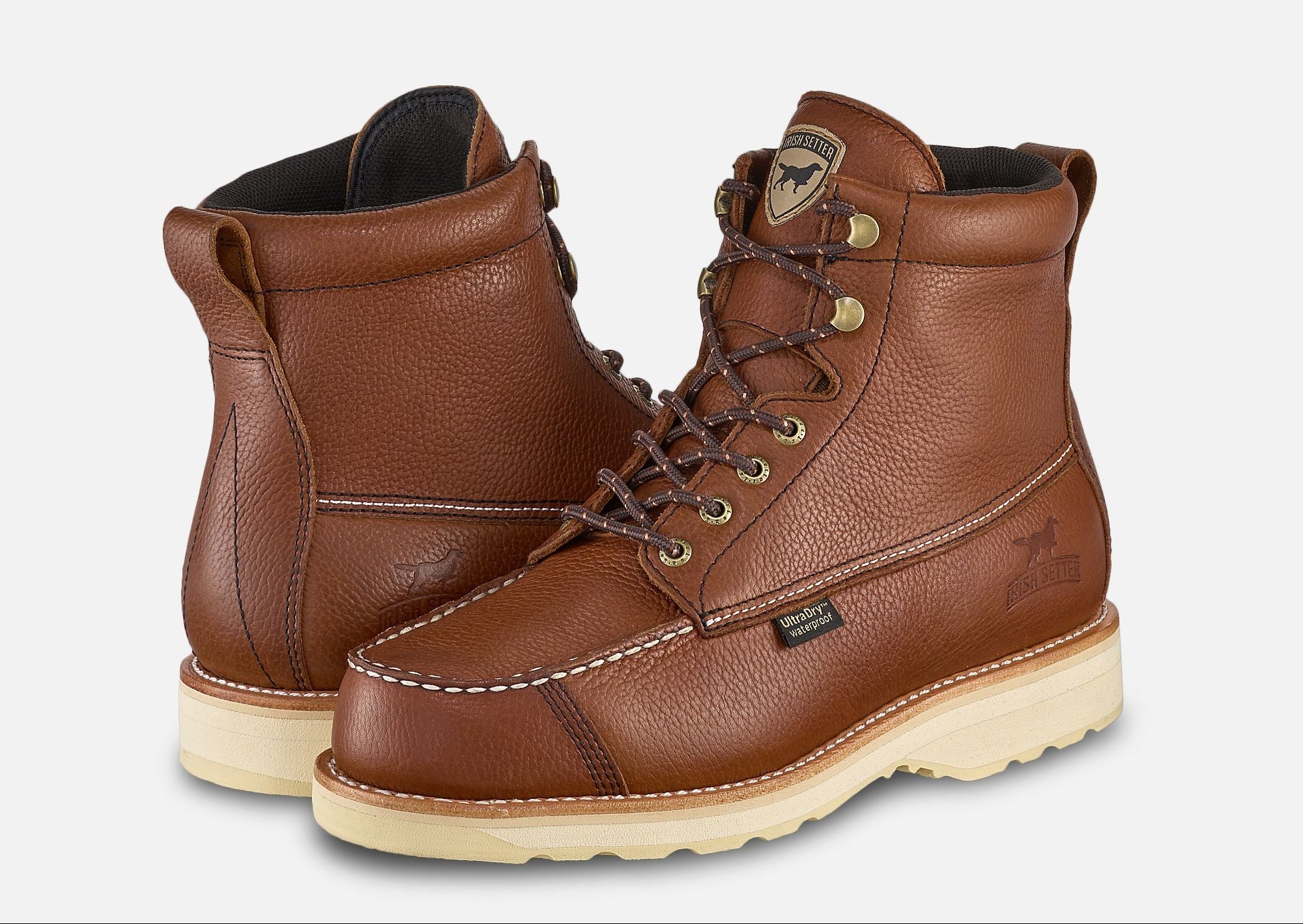 [A0838-NARROW] MENS IRISH SETTER WINGSHOOTER 7-INCH WATERPROOF LEATHER BOOT (NARROW B WIDTH)