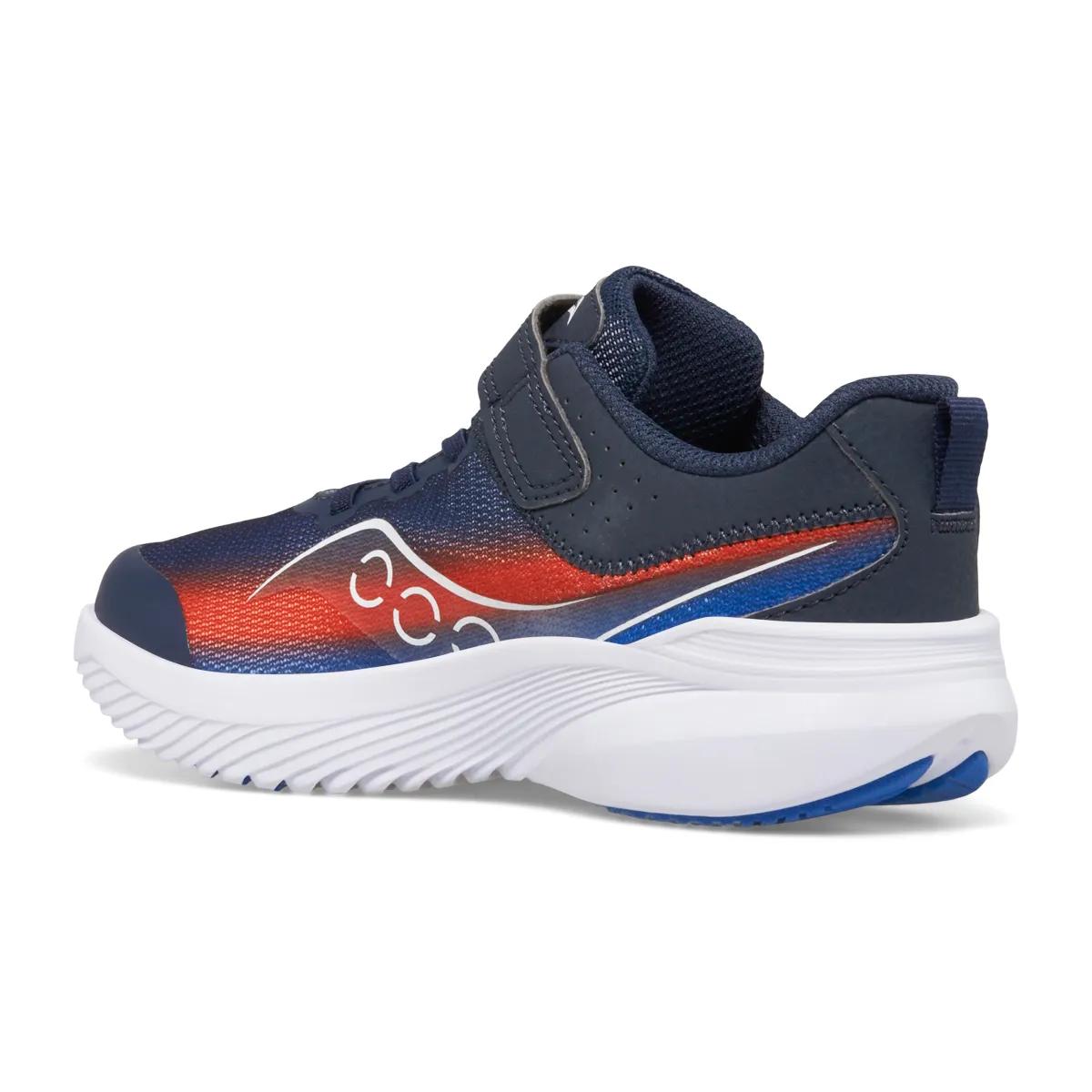 [SK267644-WIDE] PRESCHOOL SAUCONY KINVARA 14 A/C (WIDE WIDTH) 'NAVY/RED'