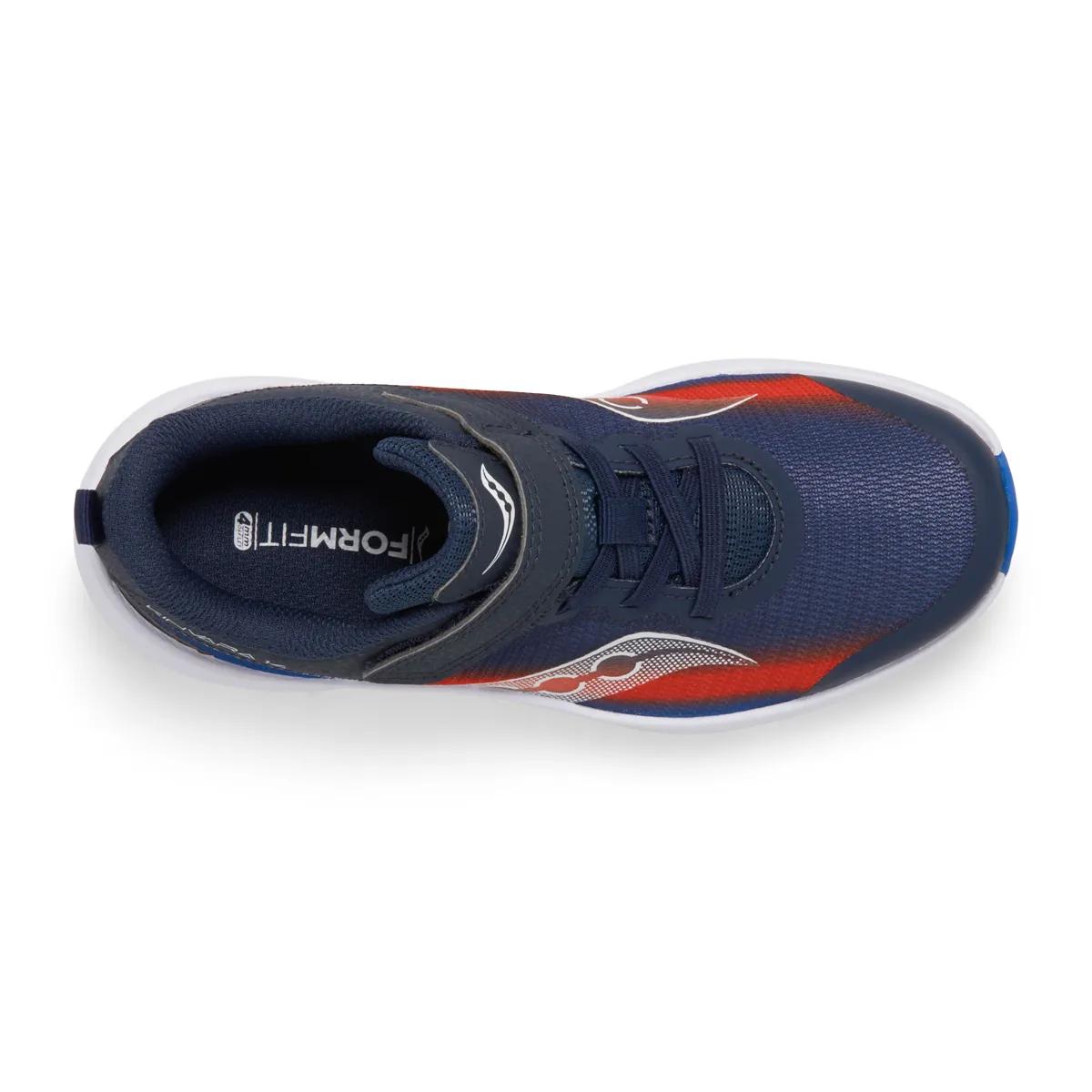 [SK267644-WIDE] PRESCHOOL SAUCONY KINVARA 14 A/C (WIDE WIDTH) 'NAVY/RED'