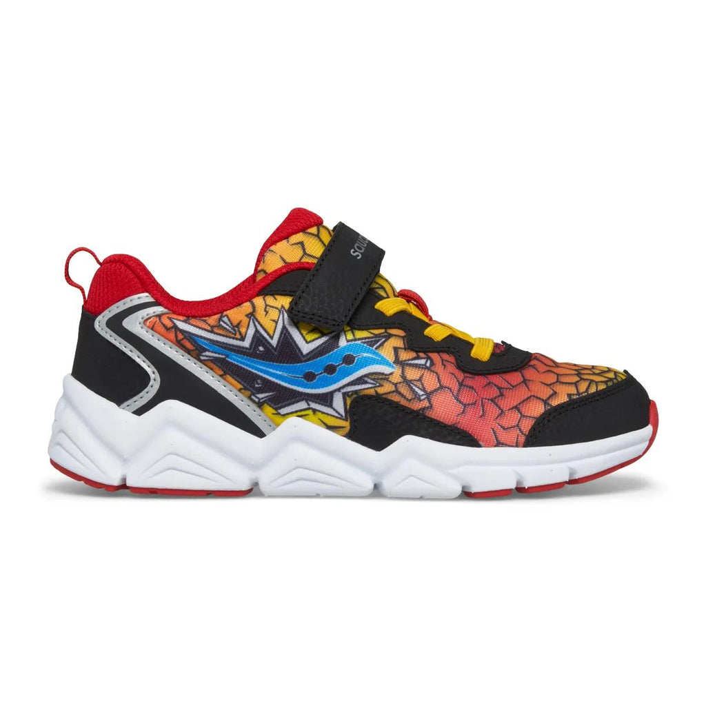 [SK267804-WIDE] PRESCHOOL SAUCONY FLASH A/C 3.0 (WIDE WIDTH) 'BLACK/RED/YELLOW'