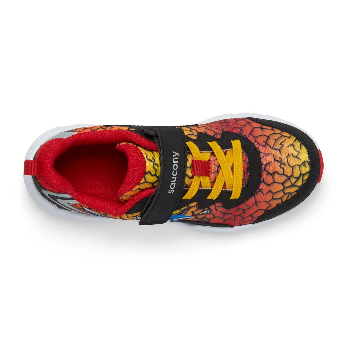 [SK267804] PRESCHOOL SAUCONY FLASH A/C 3.0 'BLACK/RED/YELLOW'