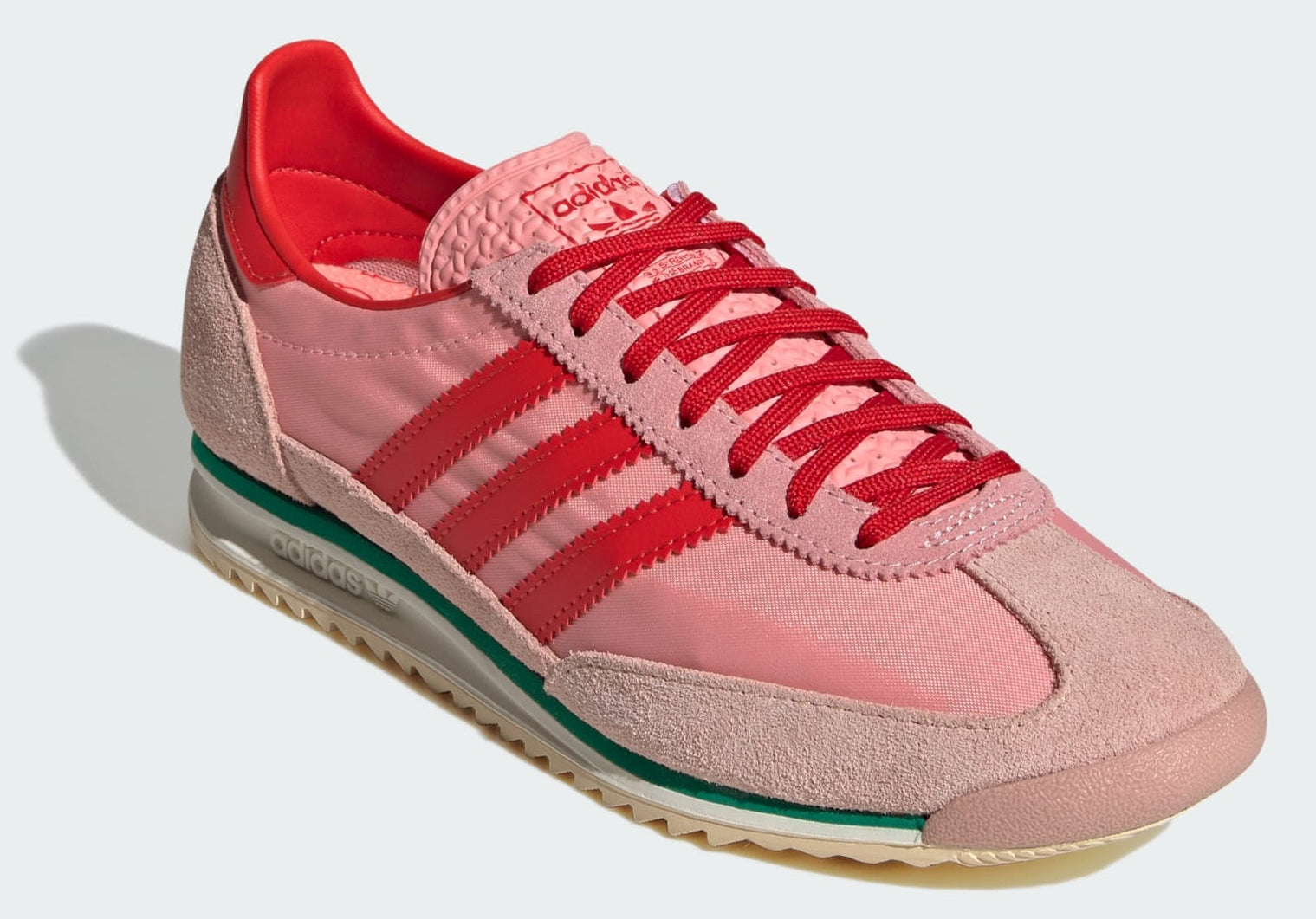 [JS2054] WOMENS ADIDAS SL 72 OG 'SEMI PINK SPARK RED'