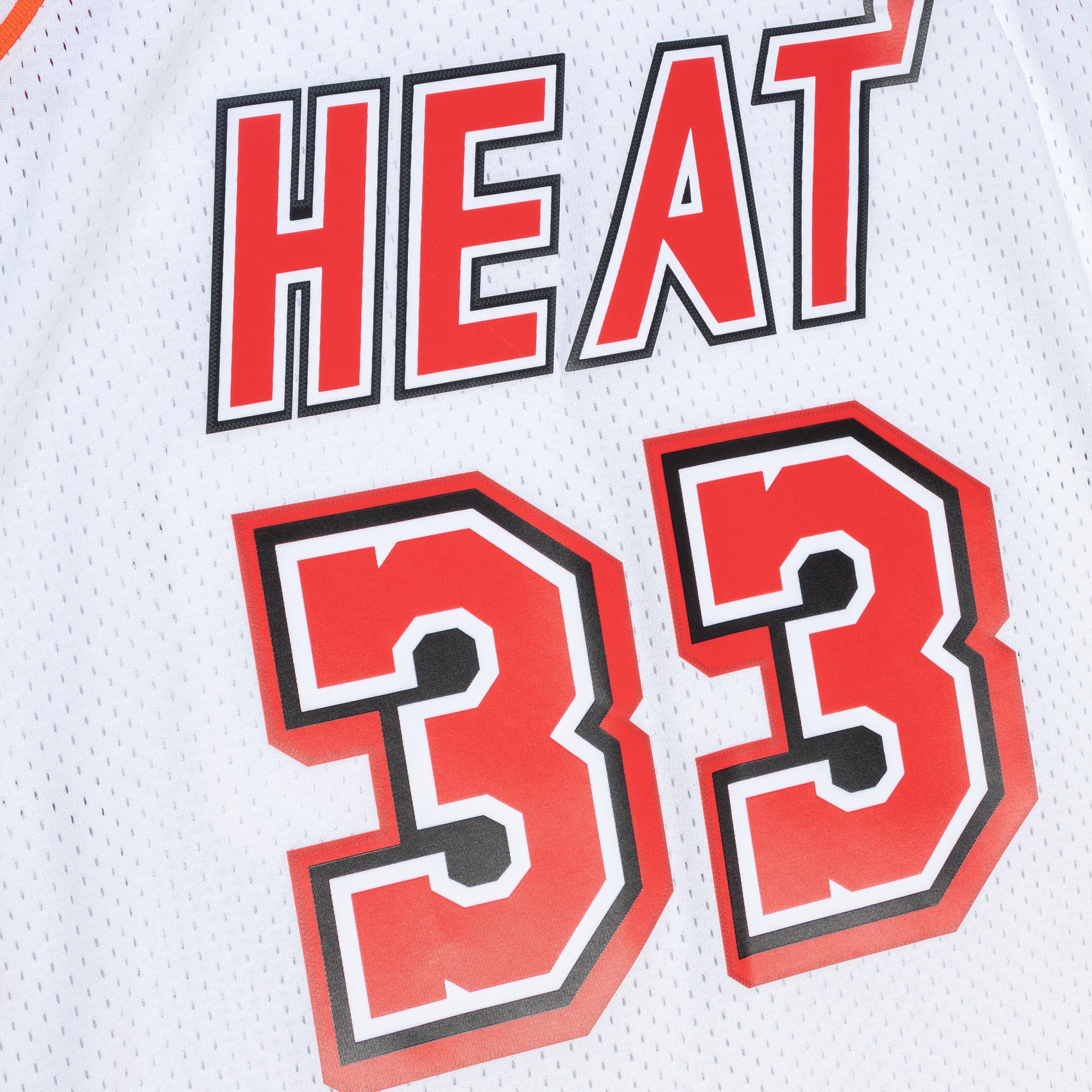 Mens Mitchell & Ness NBA WHITE JERSEY HEAT 1996 ALONZO MOURNING
