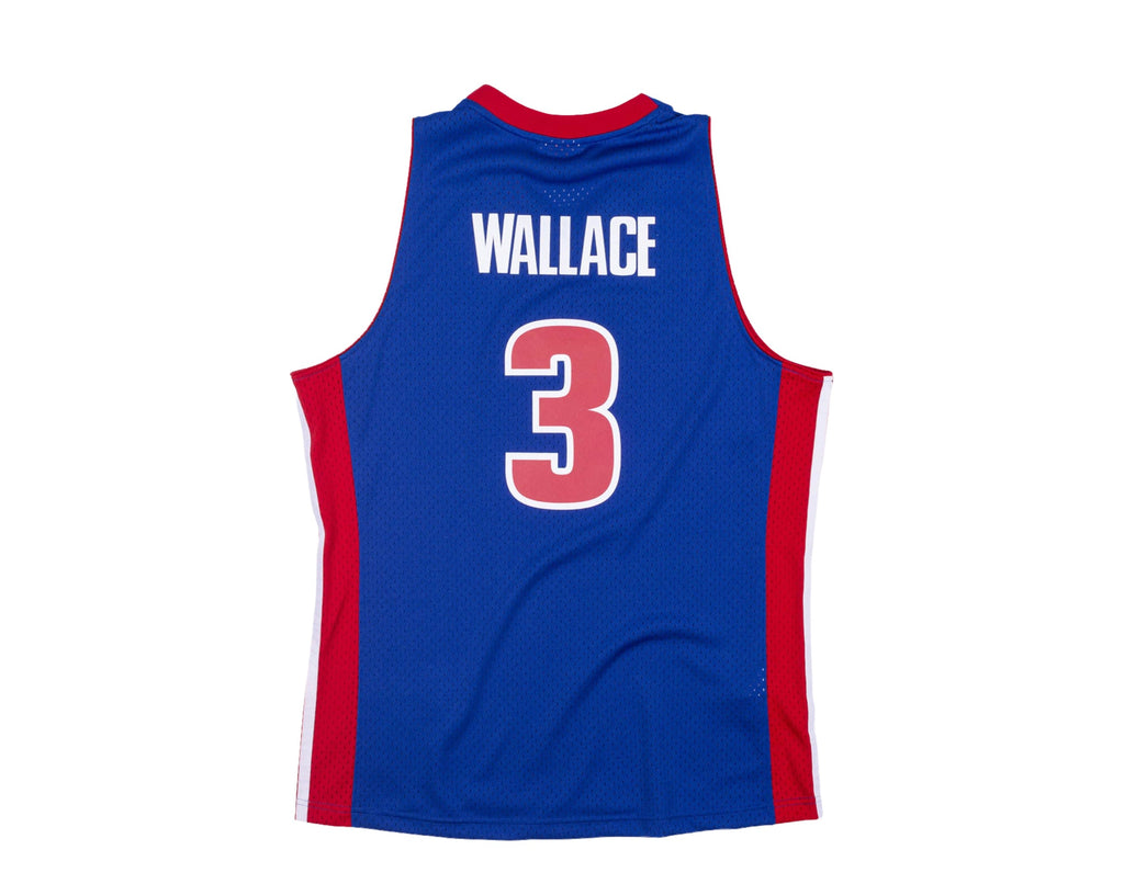 Mens Mitchell & Ness NBA Detroit Pistons SWINGMAN JERSEY 03 BEN WALLACE