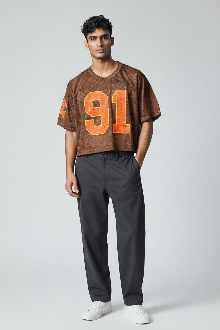 [EEC025MS87-000BWOR] MENS ERIC EMANUEL EE CROPPED JERSEY CORE MESH