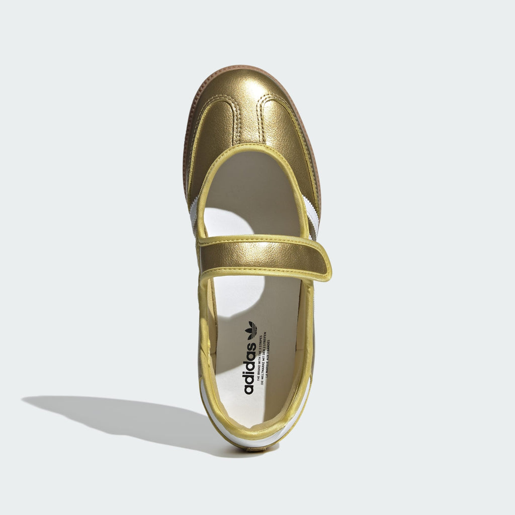 [IH6599] WOMENS ADIDAS SAMBA JANE 'GOLD METALLIC WHITE'