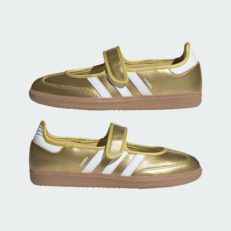 [IH6599] WOMENS ADIDAS SAMBA JANE 'GOLD METALLIC WHITE'
