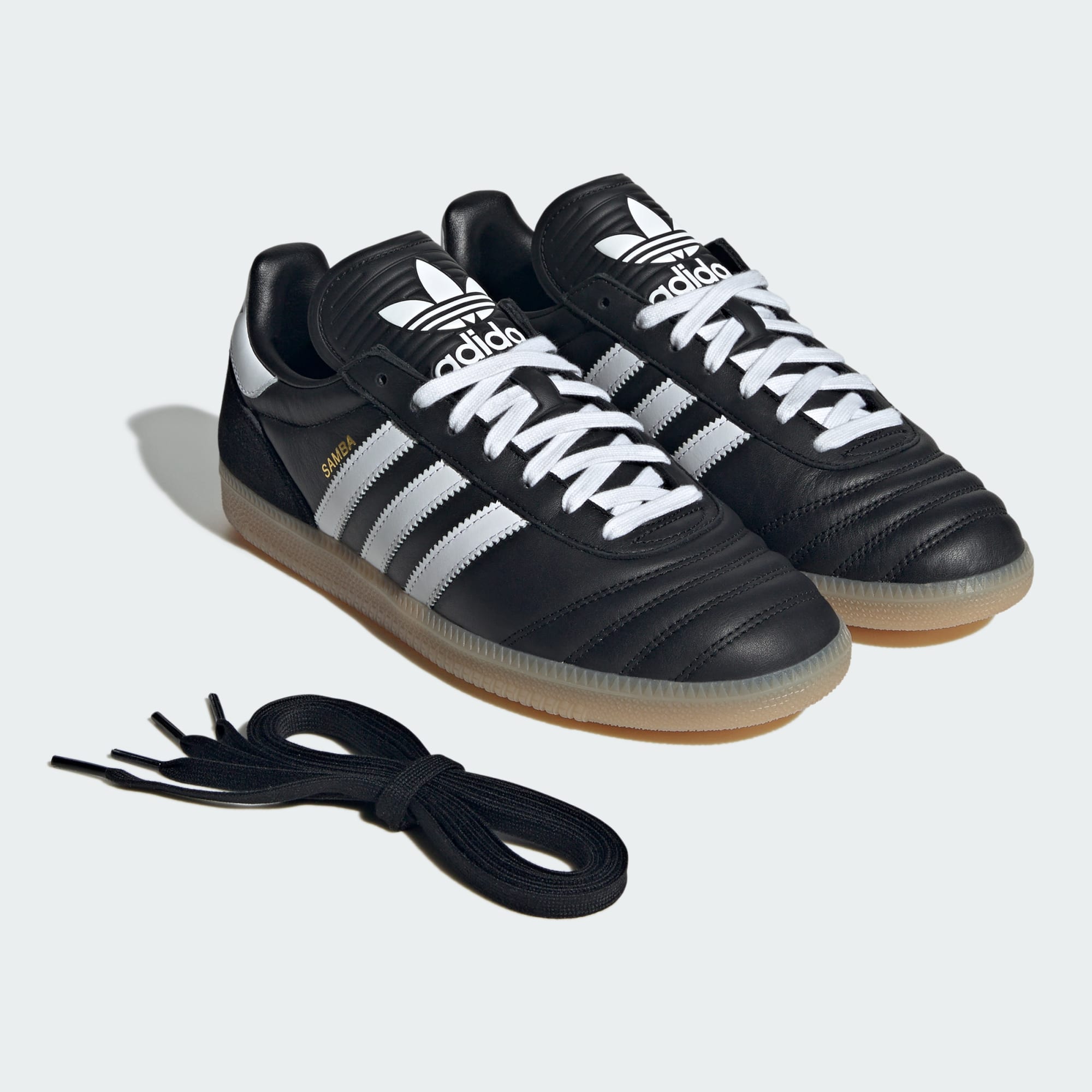 [JQ9056] MENS ADIDAS SAMBA JP 'BLACK WHITE GUM'