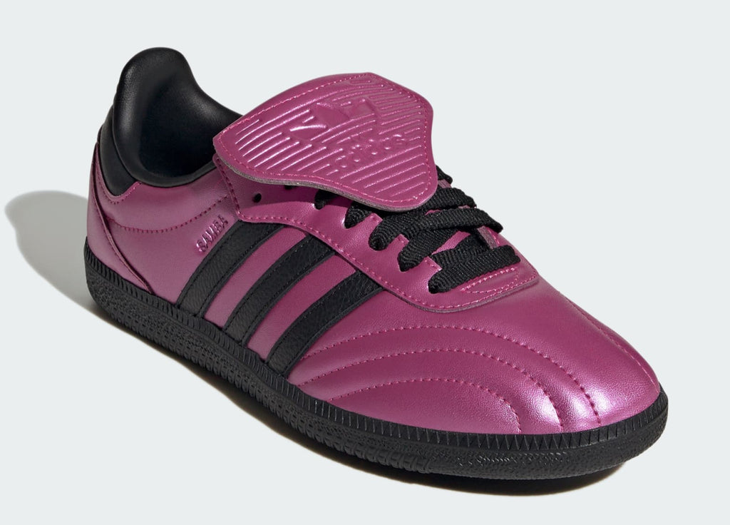 [JQ7451] Womens Adidas Samba LT Long Tongue 'Metallic Fuchsia'