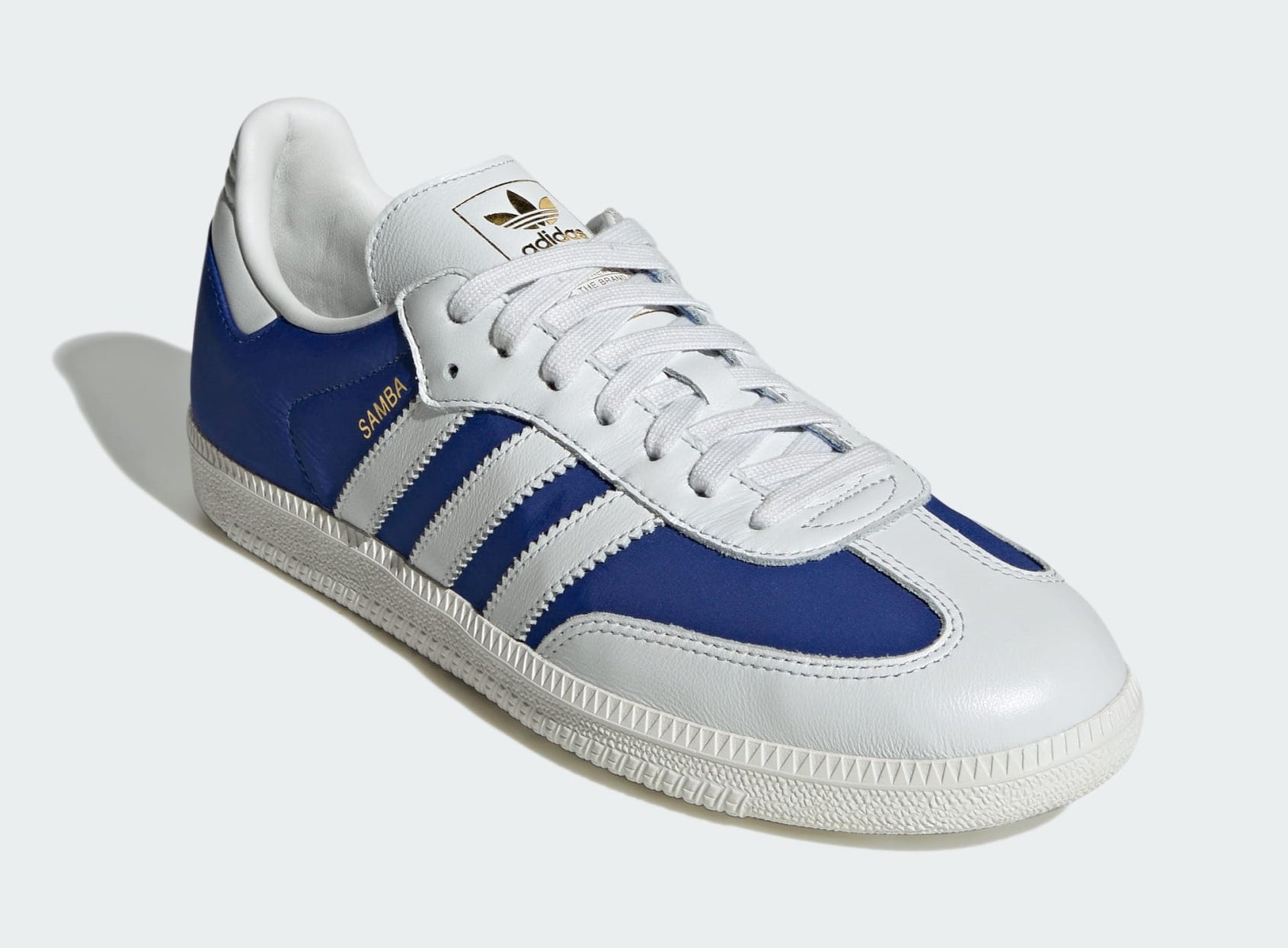 [JI3203] MENS ADIDAS SAMBA OG 'CRYSTAL WHITE ROYAL BLUE'