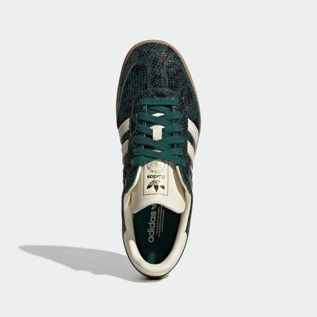 [JR8848] WOMENS ADIDAS SAMBA OG 'SNAKESKIN COLLEGIATE GREEN'
