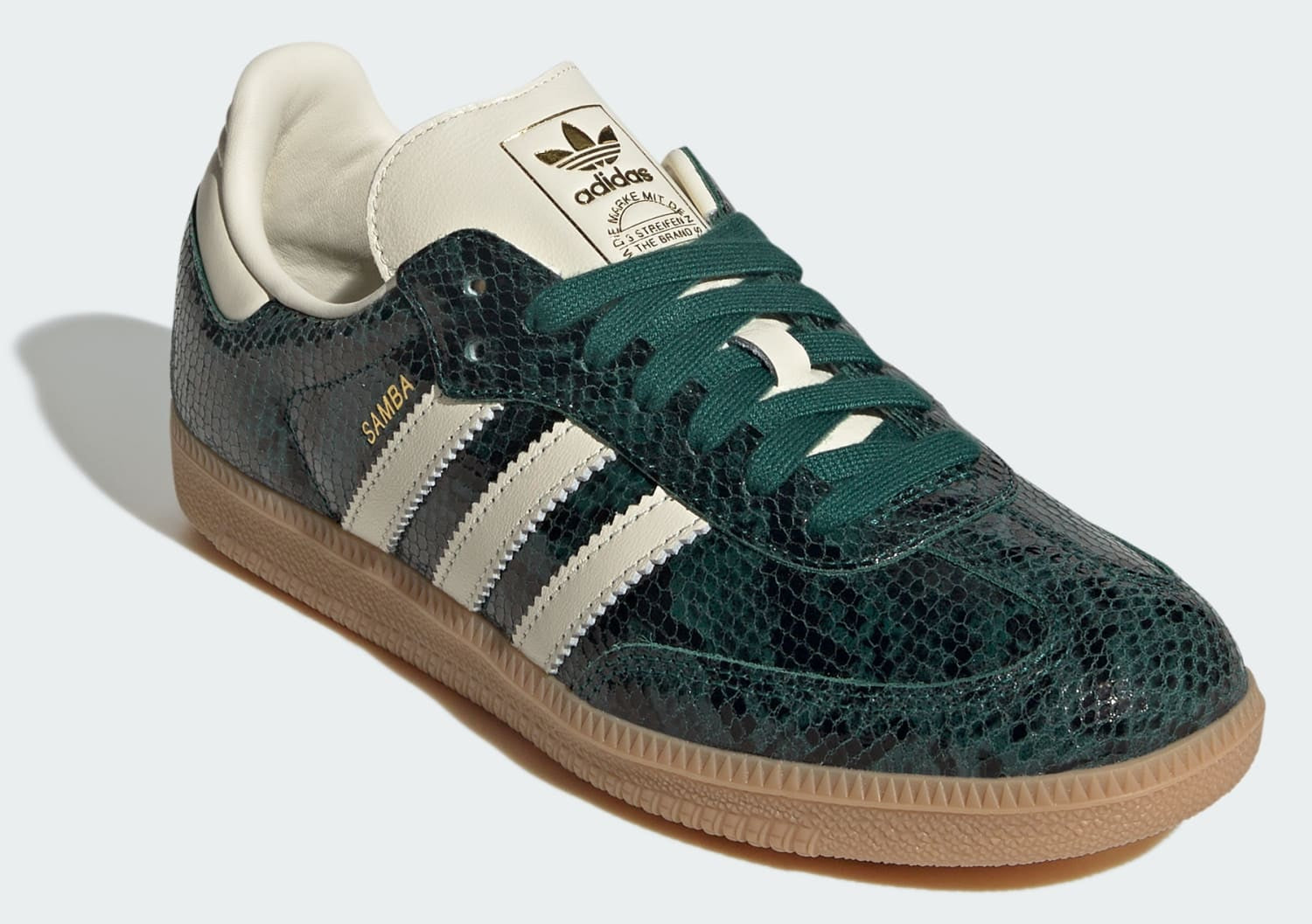 [JR8848] WOMENS ADIDAS SAMBA OG 'SNAKESKIN COLLEGIATE GREEN'