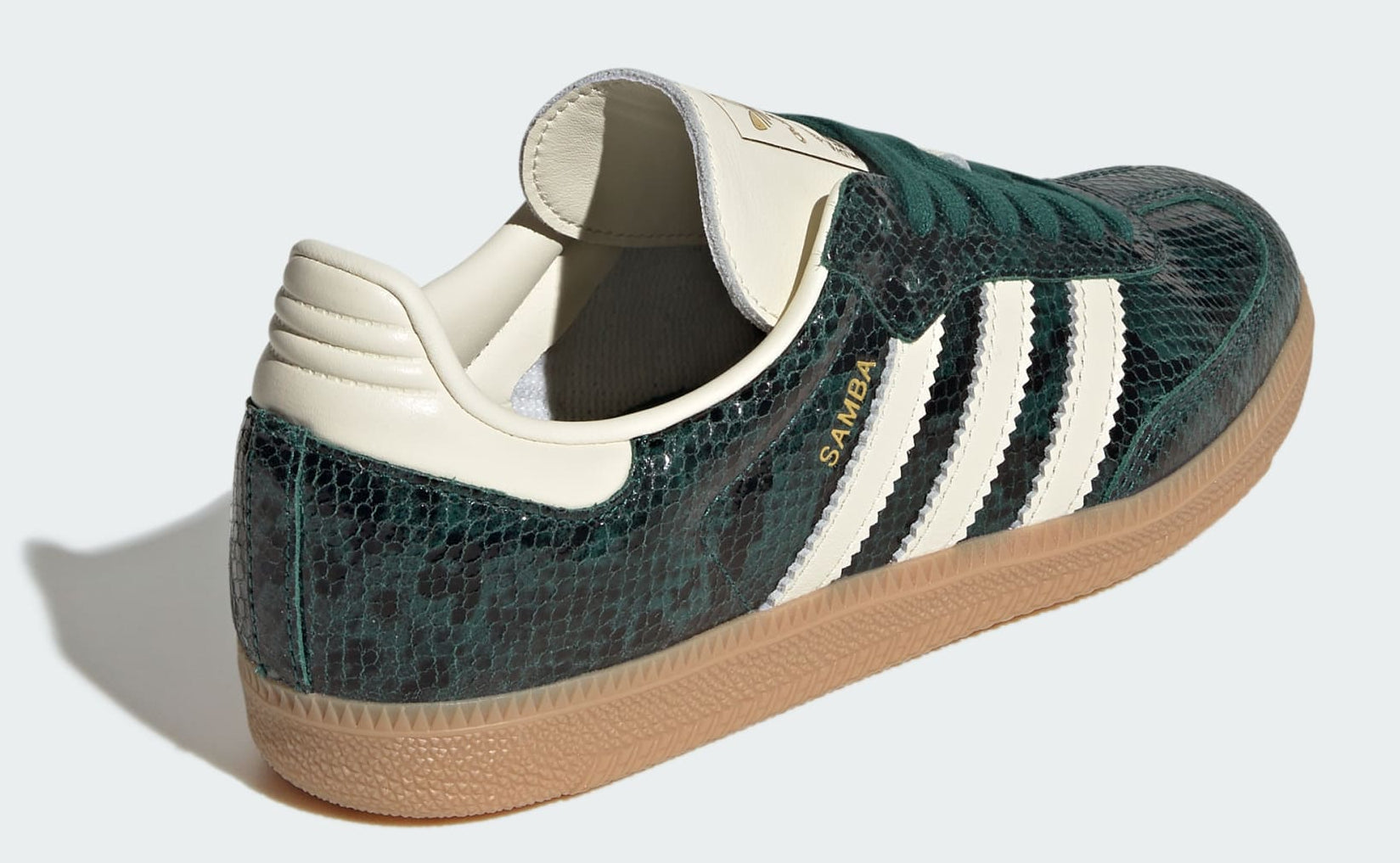 [JR8848] WOMENS ADIDAS SAMBA OG 'SNAKESKIN COLLEGIATE GREEN'