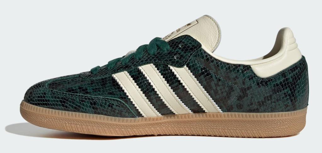 [JR8848] WOMENS ADIDAS SAMBA OG 'SNAKESKIN COLLEGIATE GREEN'