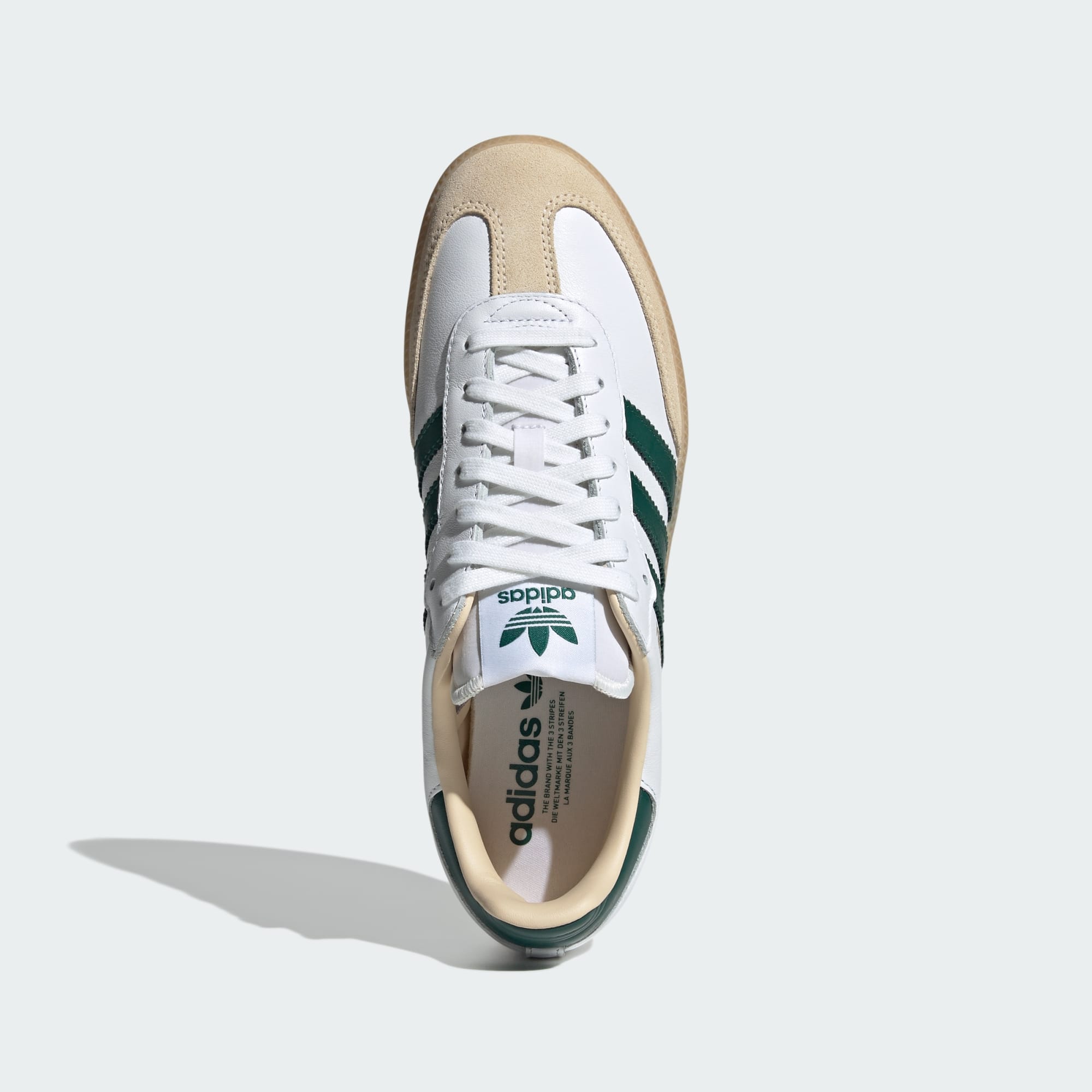 [JS3831] MENS ADIDAS SAMBA OG 'CLOUD WHITE COLLEGIATE GREEN GUM'