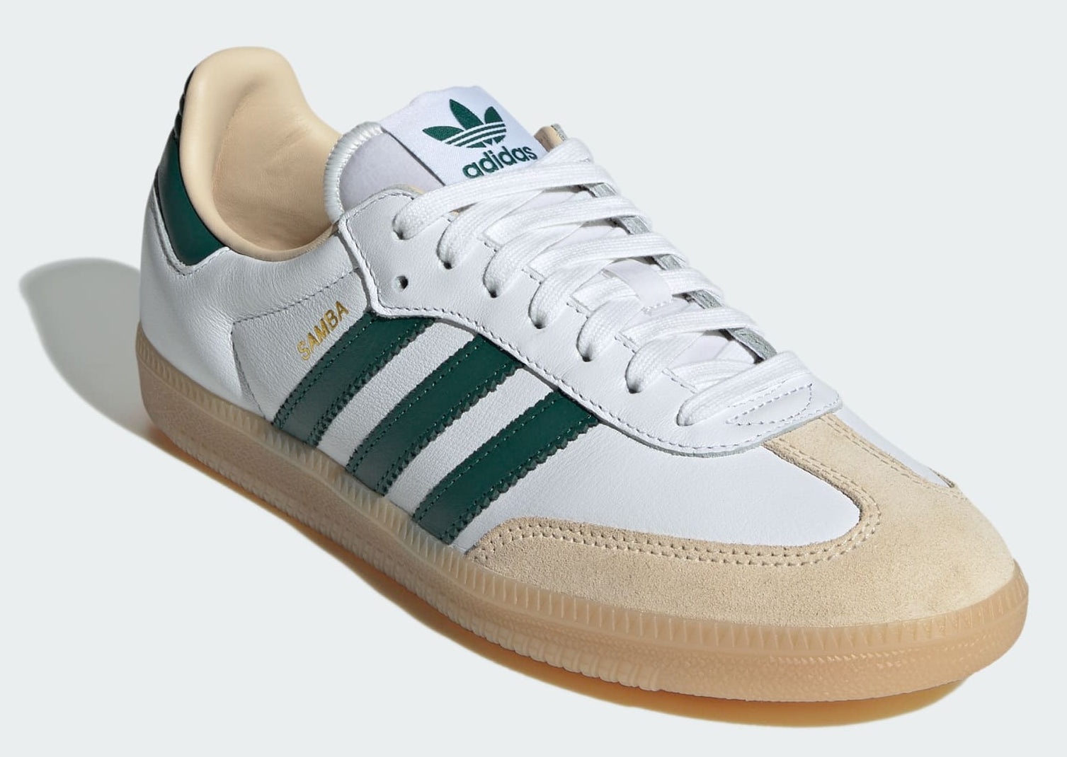 [JS3831] MENS ADIDAS SAMBA OG 'CLOUD WHITE COLLEGIATE GREEN GUM'