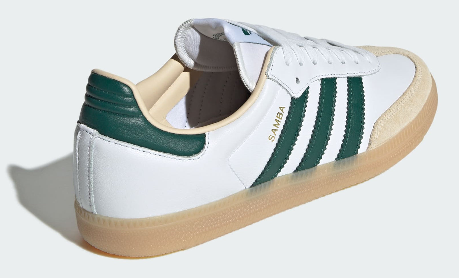 [JS3831] MENS ADIDAS SAMBA OG 'CLOUD WHITE COLLEGIATE GREEN GUM'
