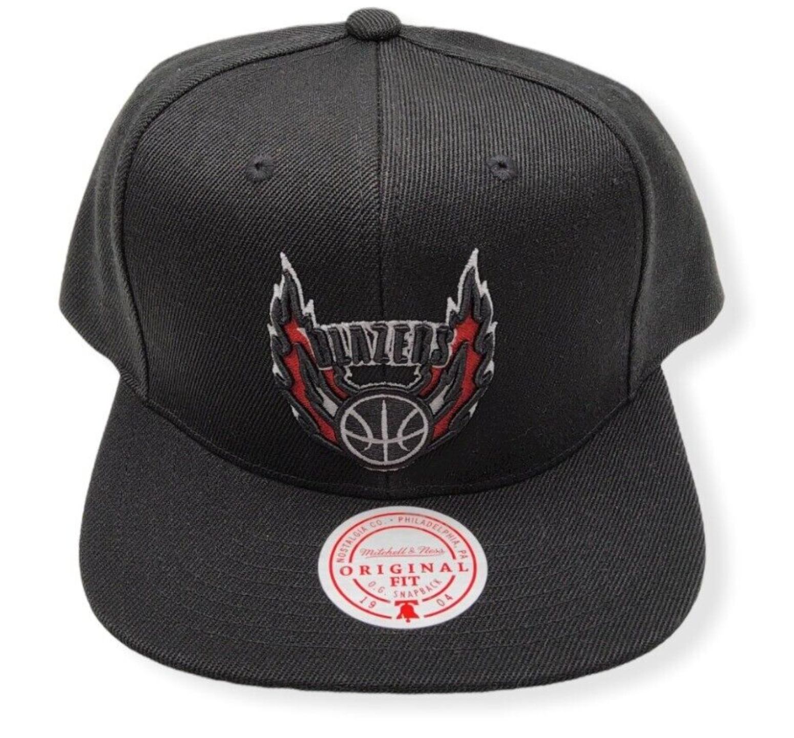 MENS MITCHELL & NESS NBA CORE BASIC SNAPBACK HWC TRAIL BLAZERS - BLACK