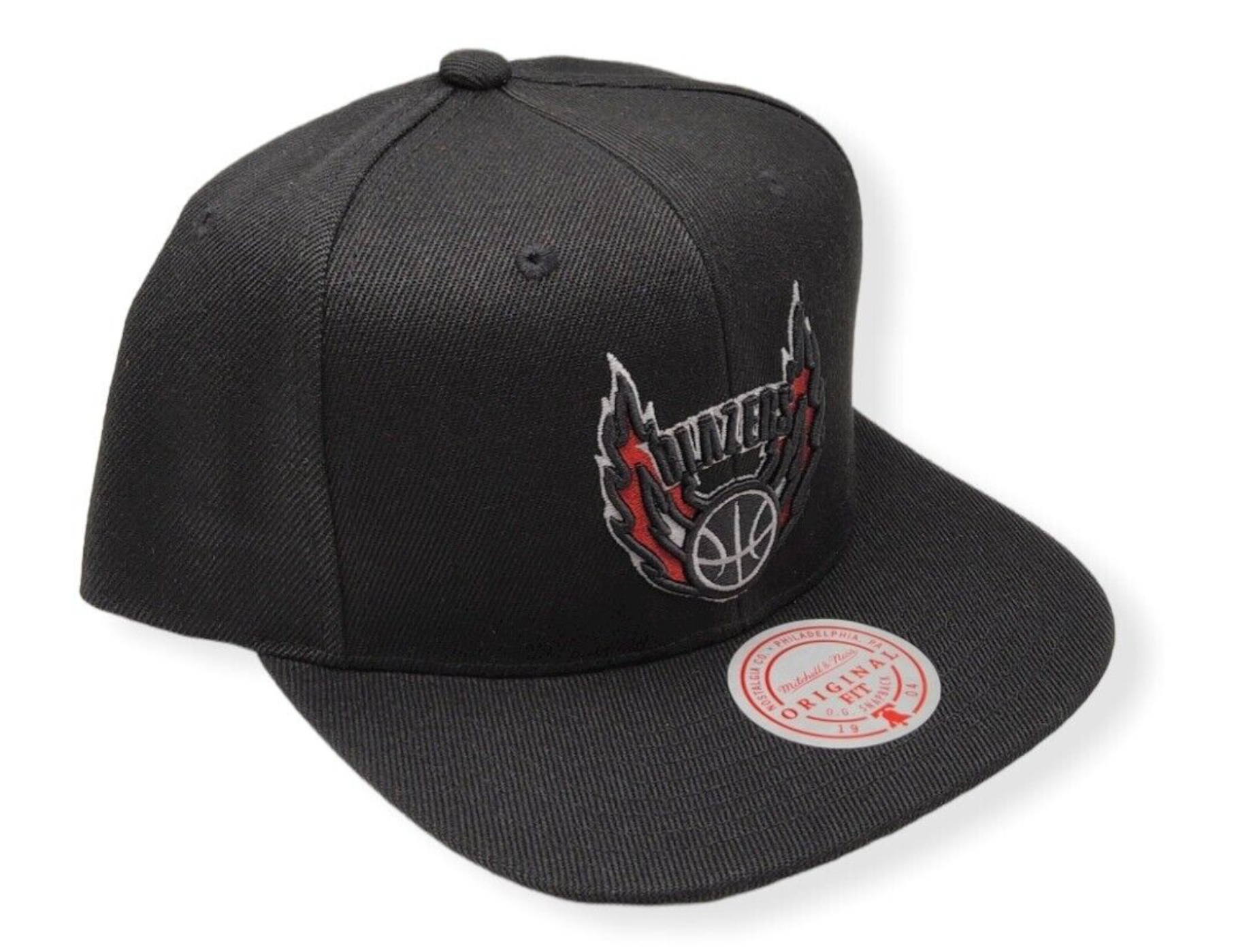 MENS MITCHELL & NESS NBA CORE BASIC SNAPBACK HWC TRAIL BLAZERS - BLACK