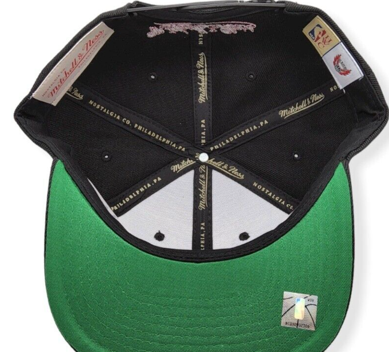 MENS MITCHELL & NESS NBA CORE BASIC SNAPBACK HWC TRAIL BLAZERS - BLACK
