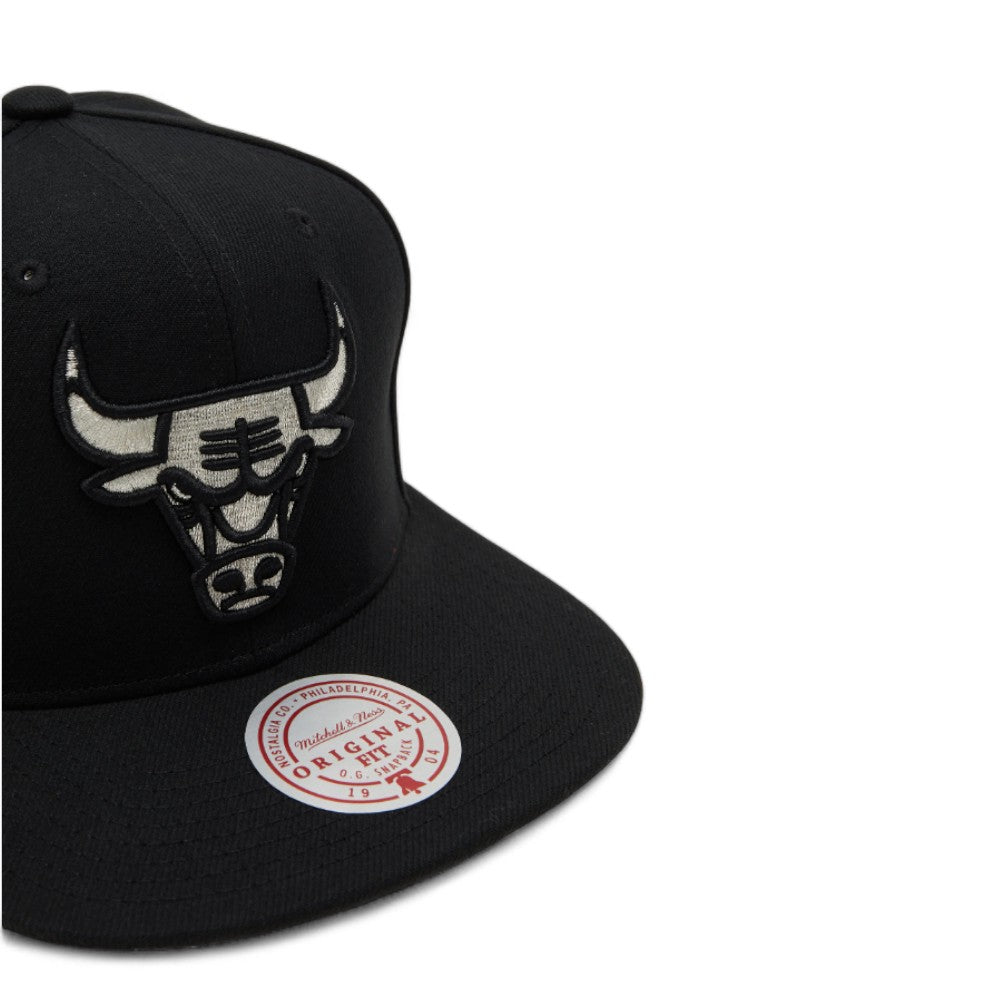 MENS MITCHELL & NESS NBA WATCH ME SHINE SNAPBACK BULLS - BLACK