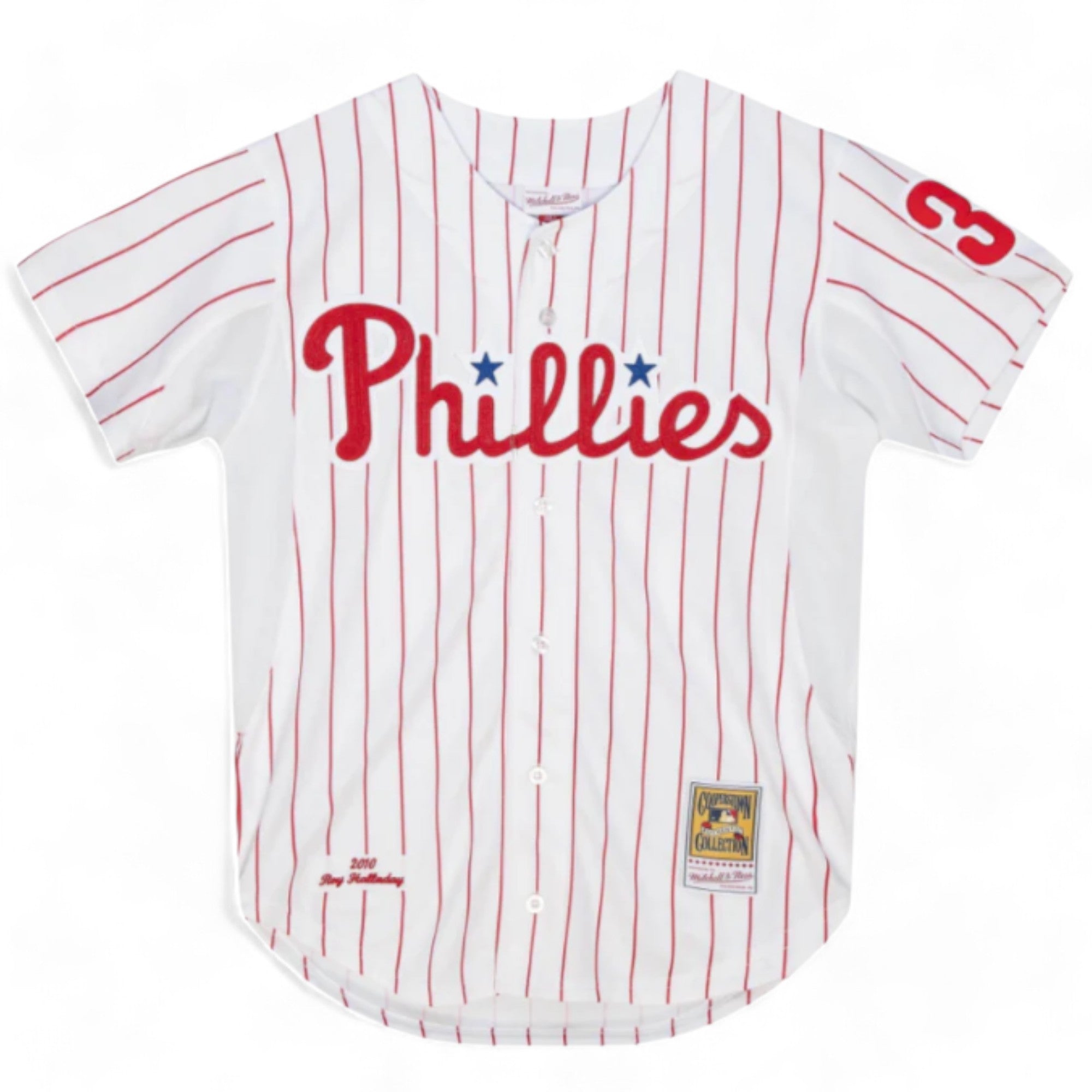Mens Mitchell & Ness MLB AUTHENTIC JERSEY PHILLIES 2010 ROY HALLADAY