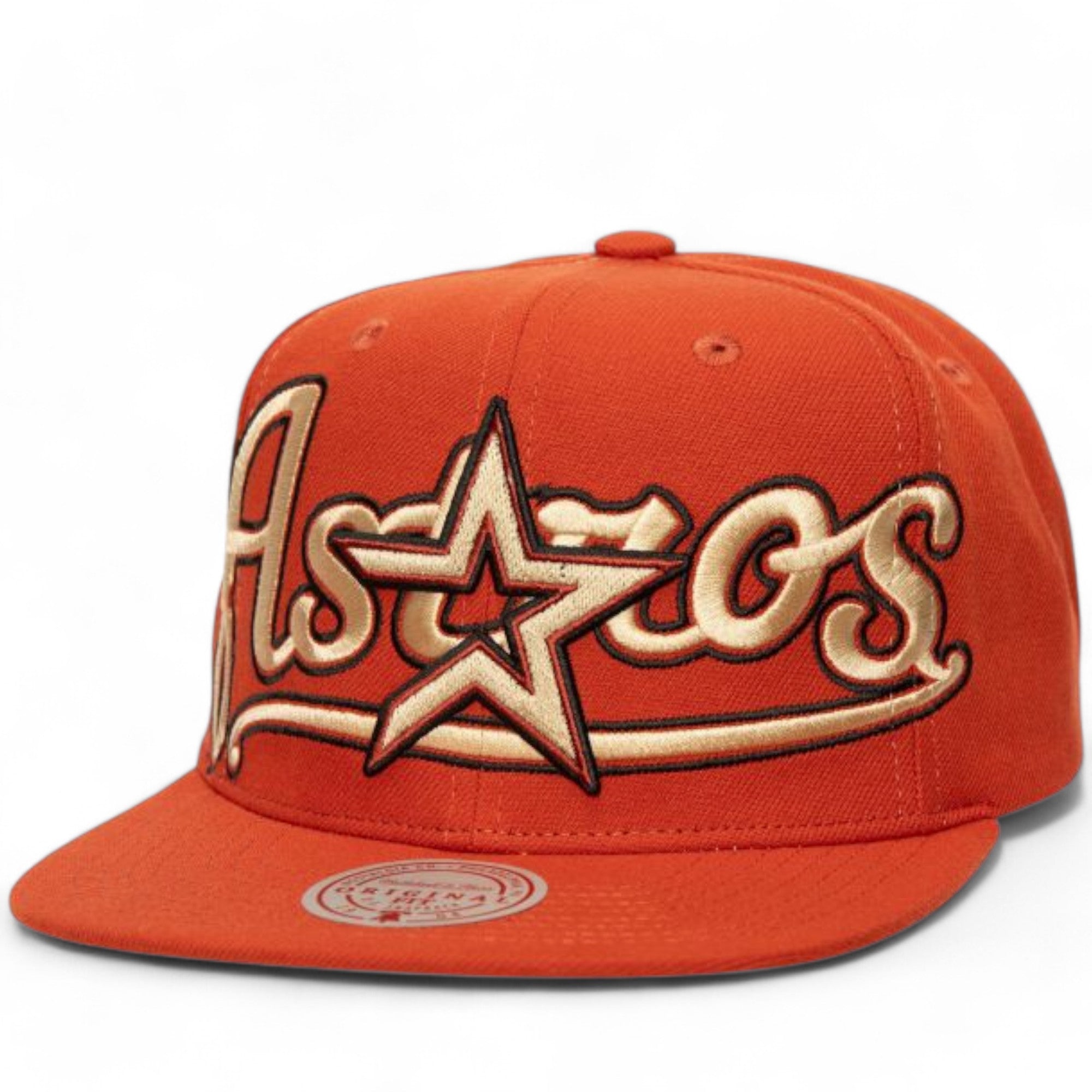 MENS MITCHELL & NESS MLB FULL FRONTAL SNAPBACK COOP ASTROS - RED