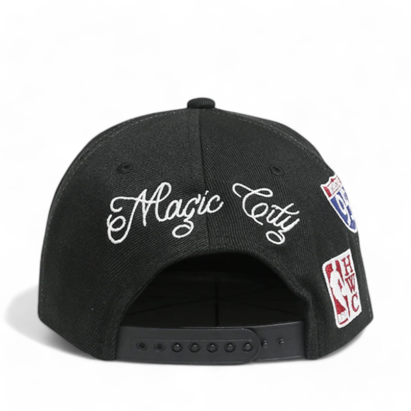 MENS MITCHELL & NESS NBA HYPERLOCAL SNAPBACK HWC HEAT - BLACK