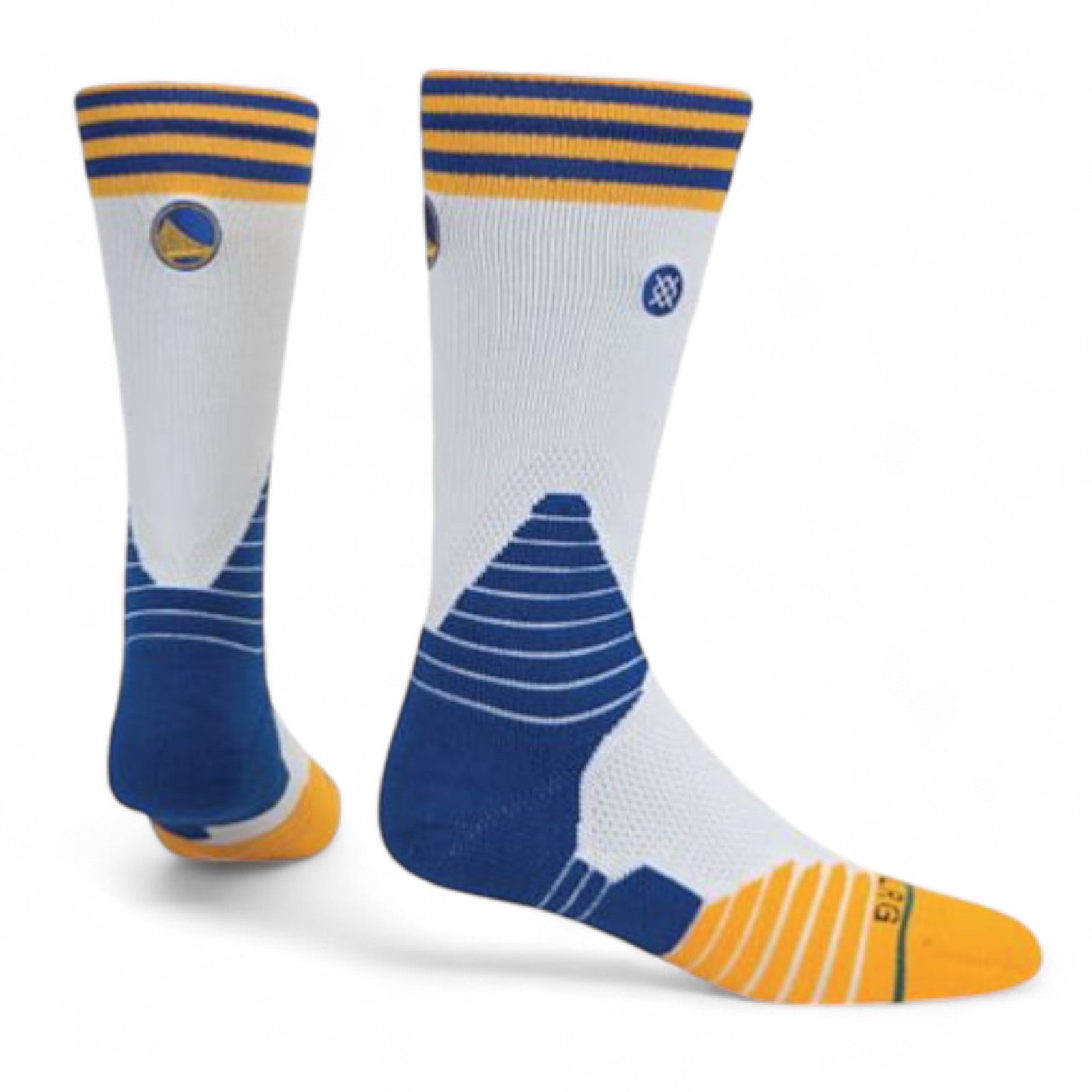 [M559D6CWA-WHT] ADULT STANCE NBA GOLDEN STATE WARRIORS LOGO CREW SOCKS
