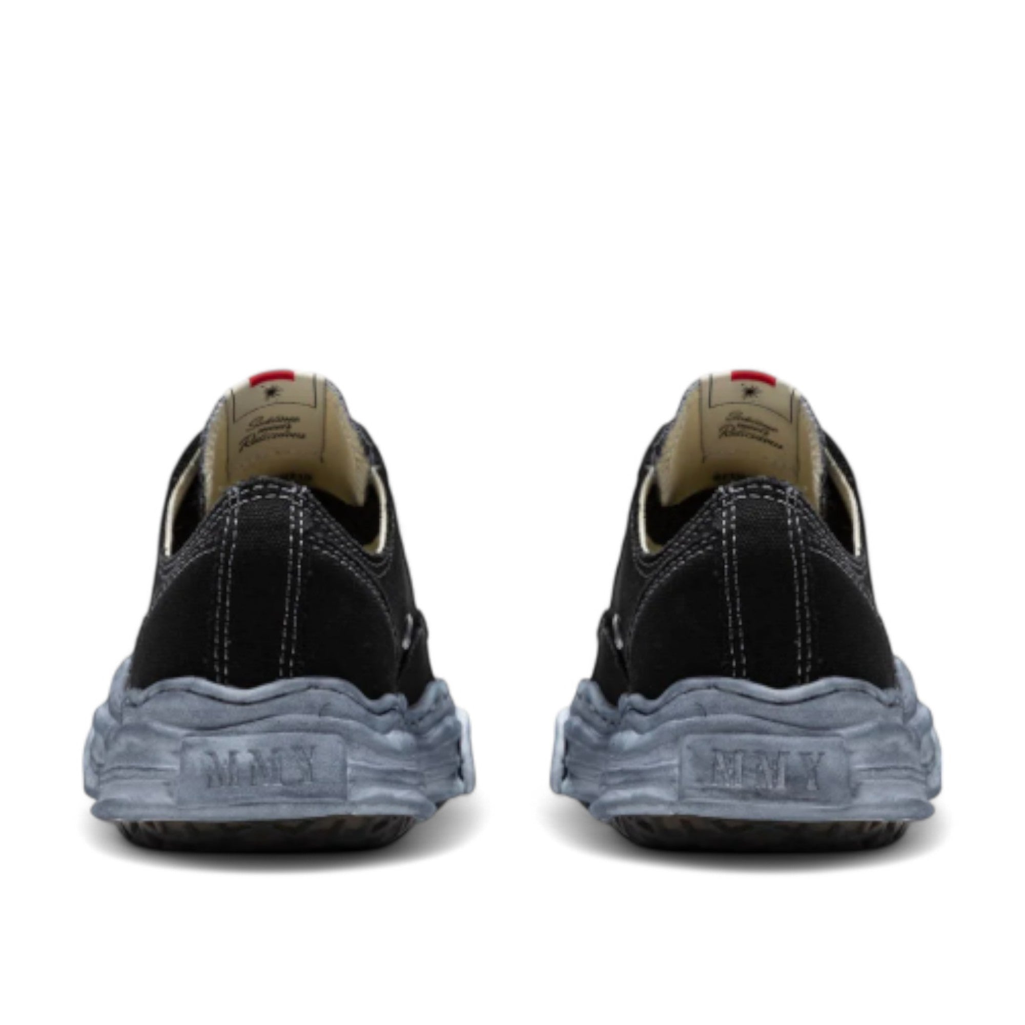 [A08FW719-BLK] Mens Maison Mihara Yasuhiro HANK LOW ORIGINAL SOLE 'SPRAY DYED CANVAS'