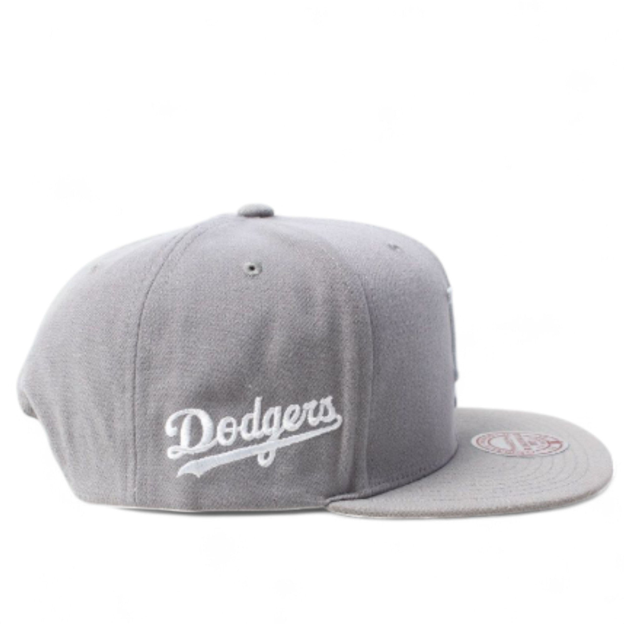 MENS MITCHELL & NESS MLB EVERGREEN GREY WHITE SNAPBACK DODGERS