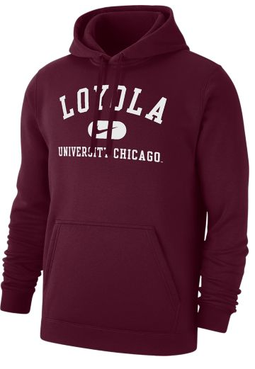 [M3177722137LOYC] Mens Nike Loyola University Chicago Hooded Pullover Sweatshirt