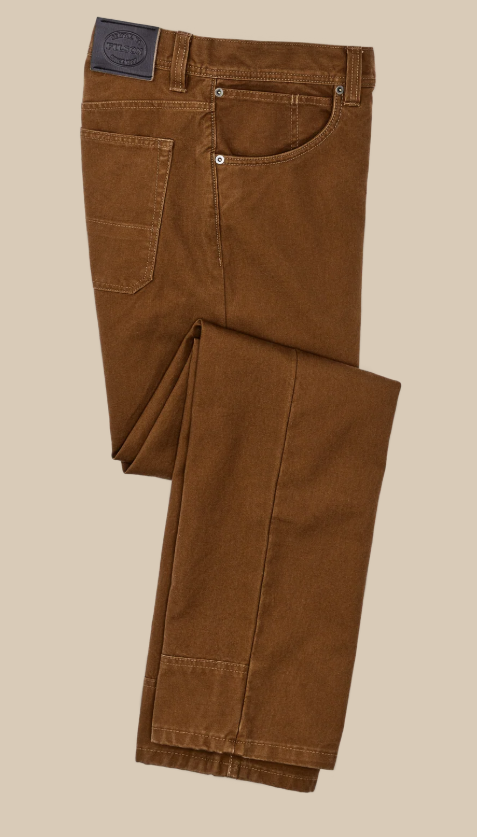 [20155578-WHISKEY] MENS FILSON DRY TIN CLOTH 5 POCKET 1ST STANDARD PANTS
