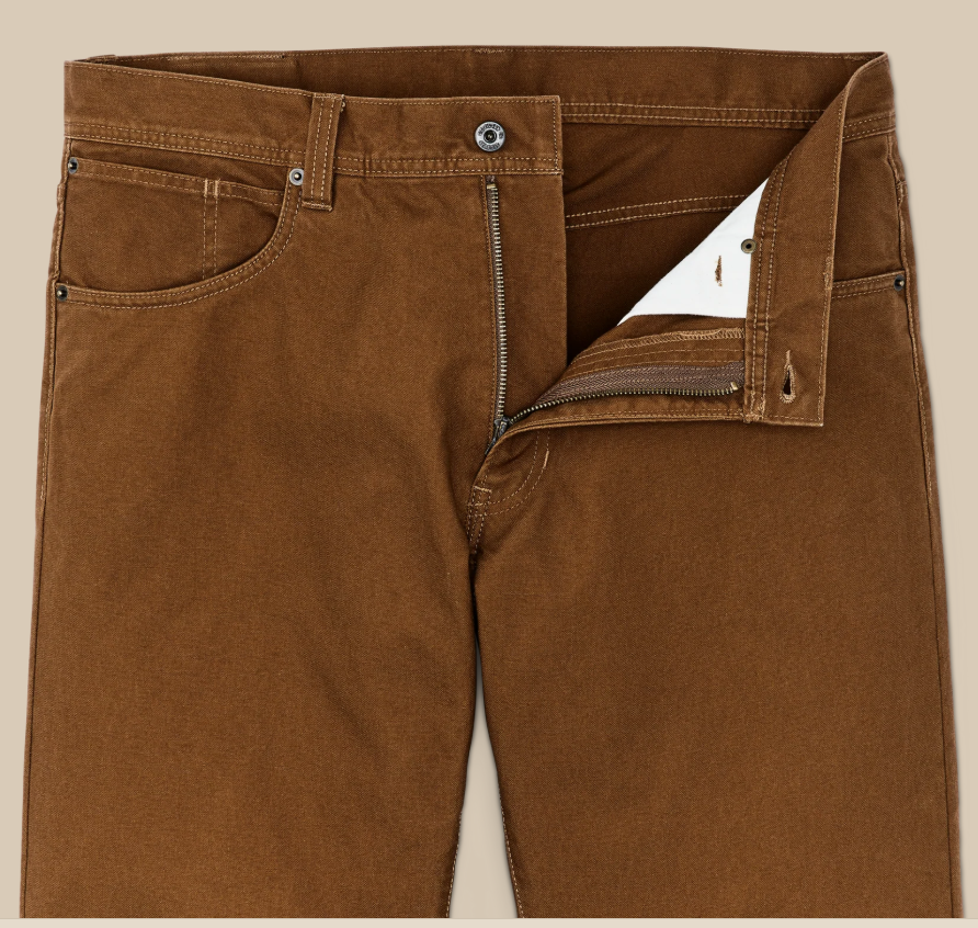 [20155578-WHISKEY] MENS FILSON DRY TIN CLOTH 5 POCKET 1ST STANDARD PANTS