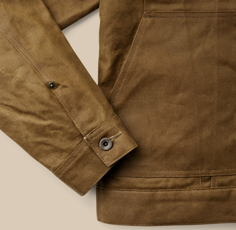MENS FILSON TIN CLOTH SHORT LINED CRUISER 1ST STANDARD JACKET