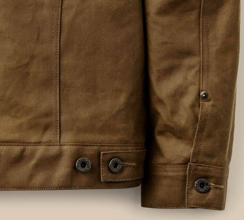 MENS FILSON TIN CLOTH SHORT LINED CRUISER 1ST STANDARD JACKET