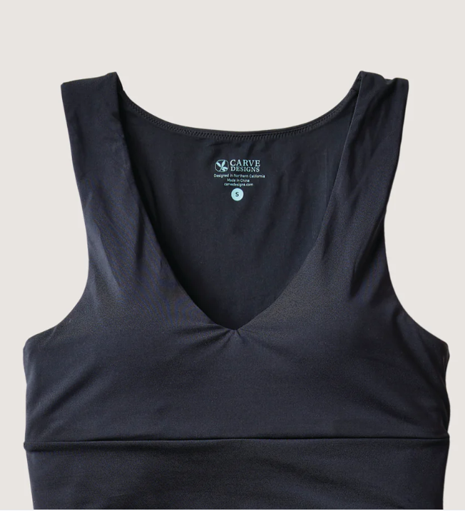WOMENS CARVE DESIGNS TOFINO BIKINI UPF 50 REMOVABLE CHEST PADS HIGH SUPPORT TOP