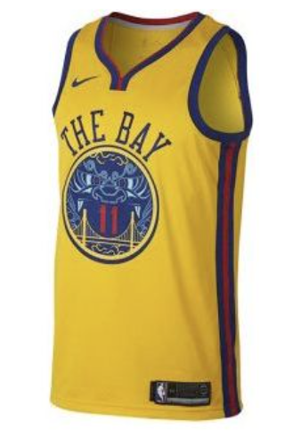 [9Z2B7BY1P-THOMPSON] Youth Nike NBA Golden State Warriors Basketball City Edition Swingman Jersey Thompson