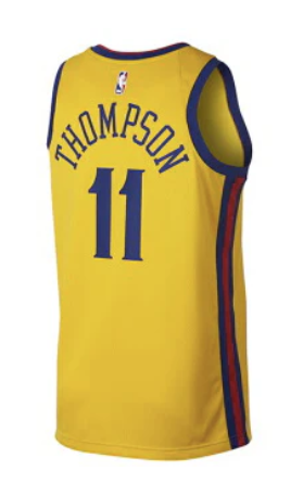 [9Z2B7BY1P-THOMPSON] Youth Nike NBA Golden State Warriors Basketball City Edition Swingman Jersey Thompson