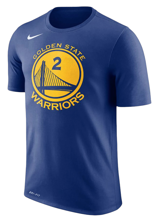 [870774-403] Mens Nike NBA Golden State Warriors Name and Number #2 Jordan Bell T-shirt