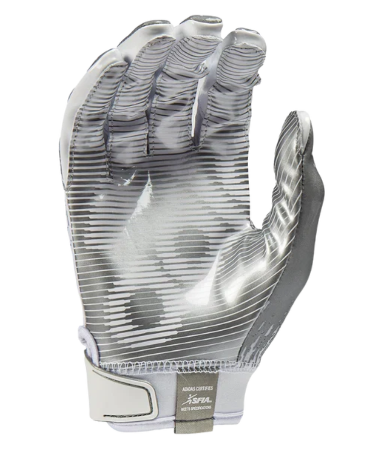 [AF1334-WHT/SIL] MENS ADIDAS SCORCHLIGHT FOOTBALL GLOVES