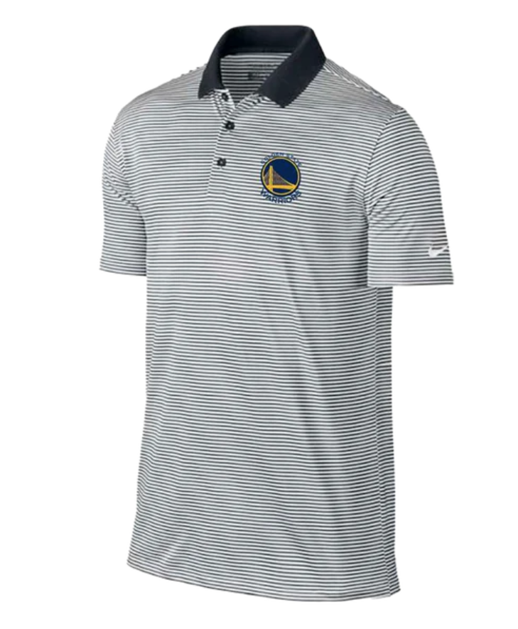[GM1001-DG] MENS NIKE NBA GOLDEN STATE WARRIORS VICTORY MINI STRIPE POLO