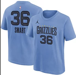 [9Y2B7HDC4-GRIMS] YOUTH NIKE NBA GRIZZLIES STATEMENT EDITION N&N '36 SMART' PLAYER T-SHIRT