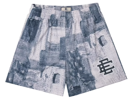 [EE000119] MENS ERIC EMANUEL EE BASIC SHORT GREY BORO PATCHWORK SS23