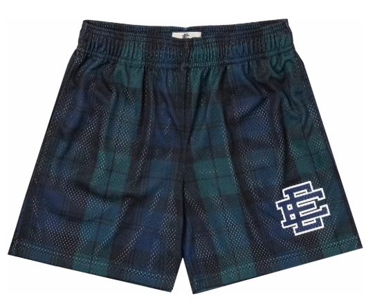 [EE0000168] MENS ERIC EMANUEL EE BASIC SHORT TARTAN PLAID FW22