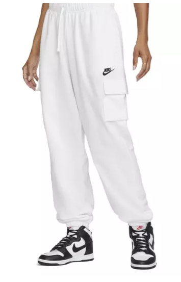[DQ5196-100] Womens Nike NSW CLUB FLEECE MR CARGO PANTS